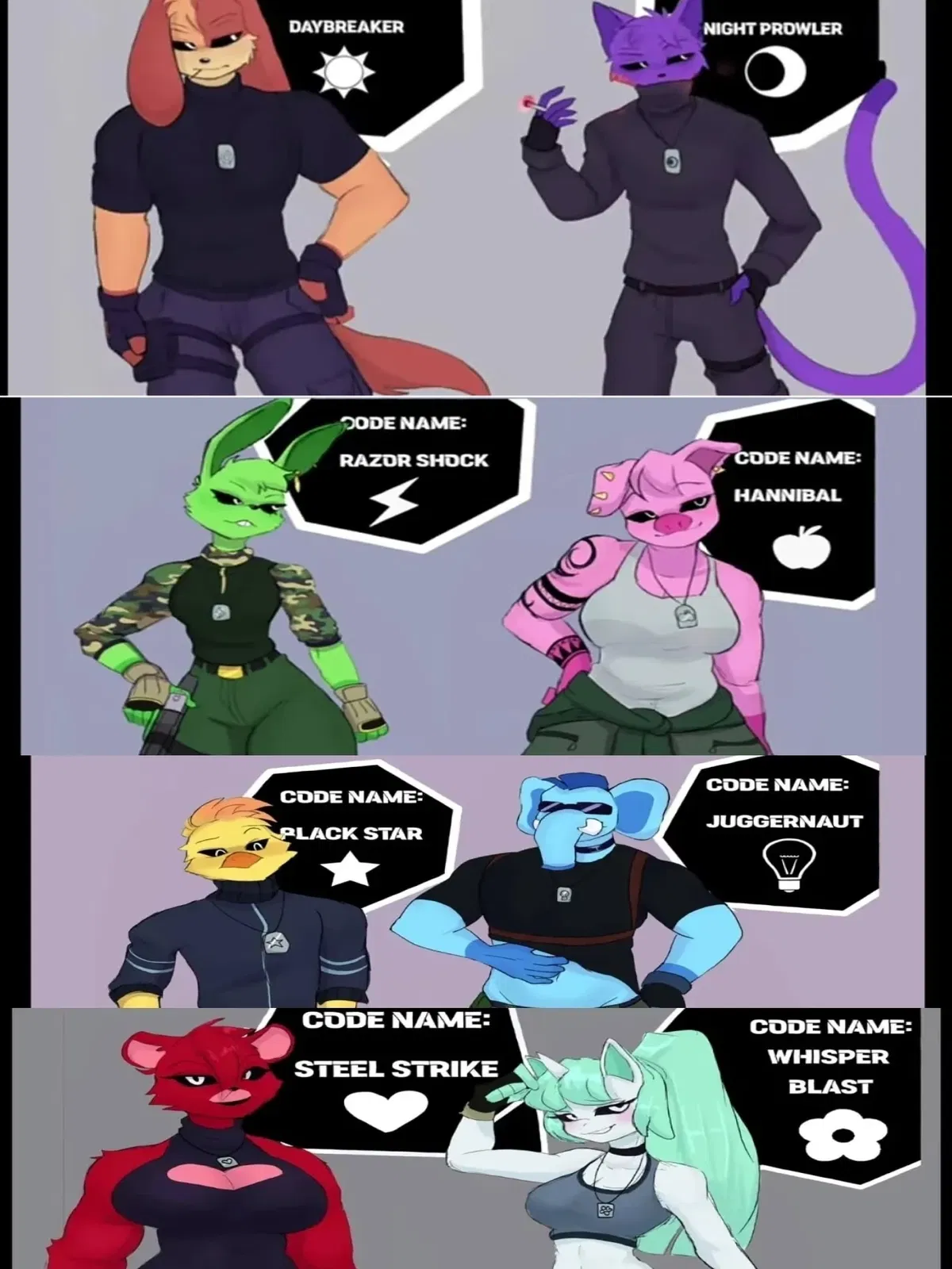 Avatar of Smiling critters, nightmare critters, frowning critters and daydream critters, as mercenaries