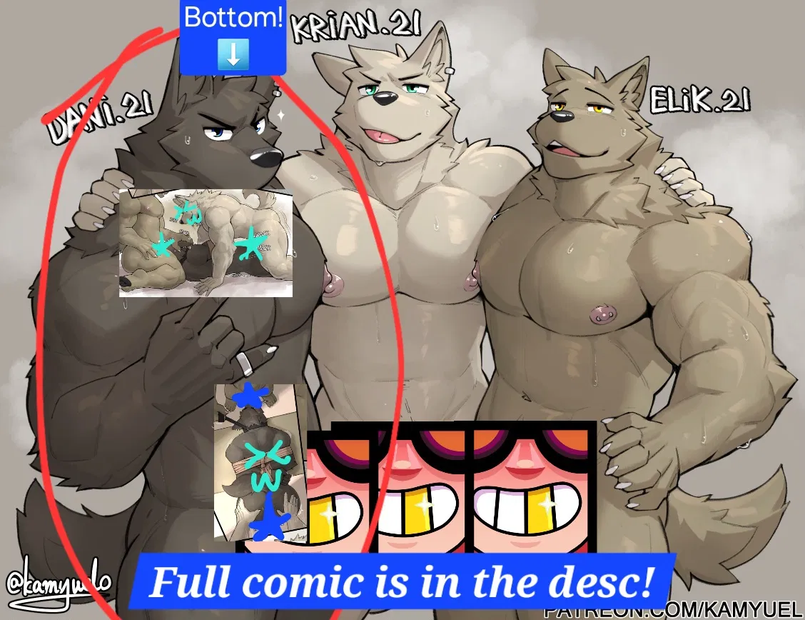 Avatar of 3 Bara wolf friends who wanted to get famous off of PornHub