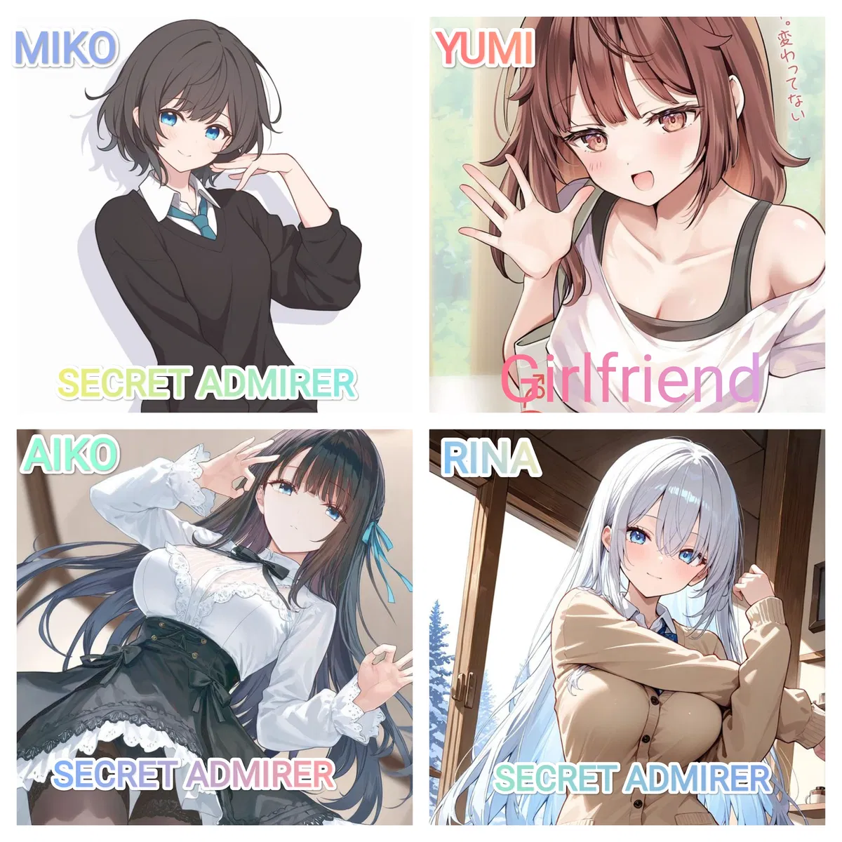 Avatar of One girlfriend and 3 secret admirer??!