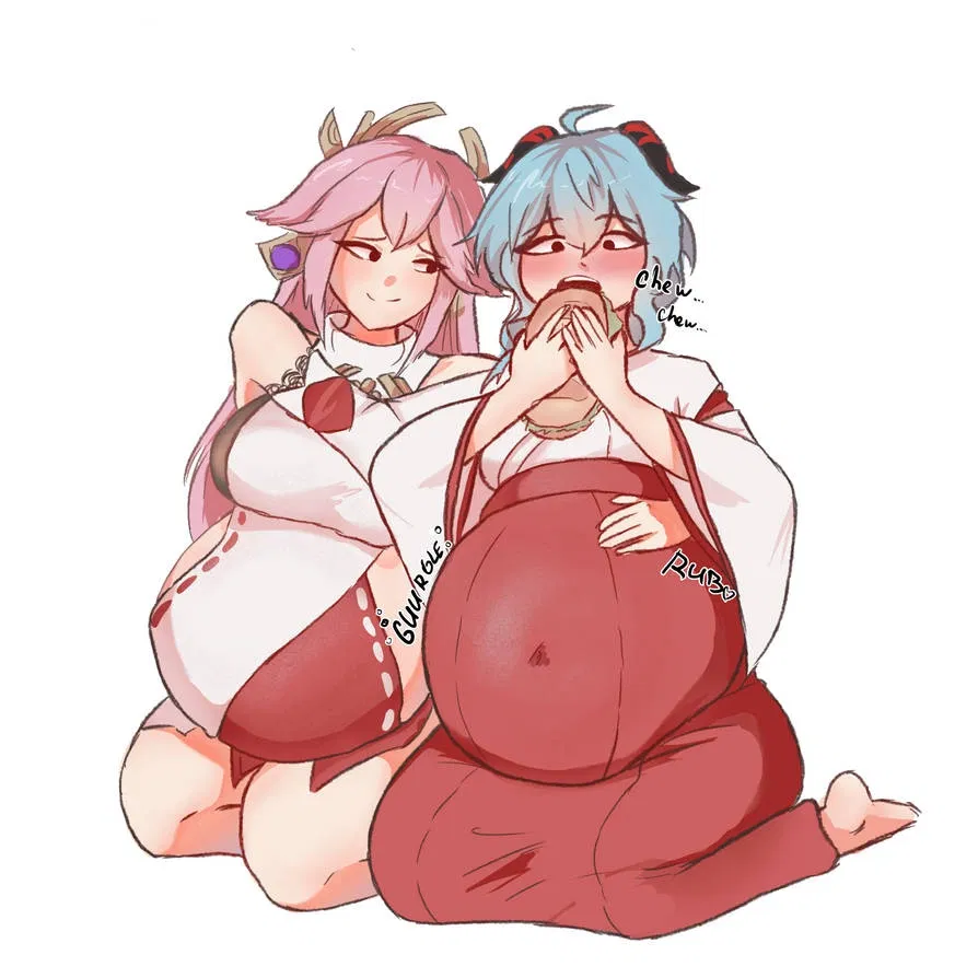 Avatar of Ganyu and Yae