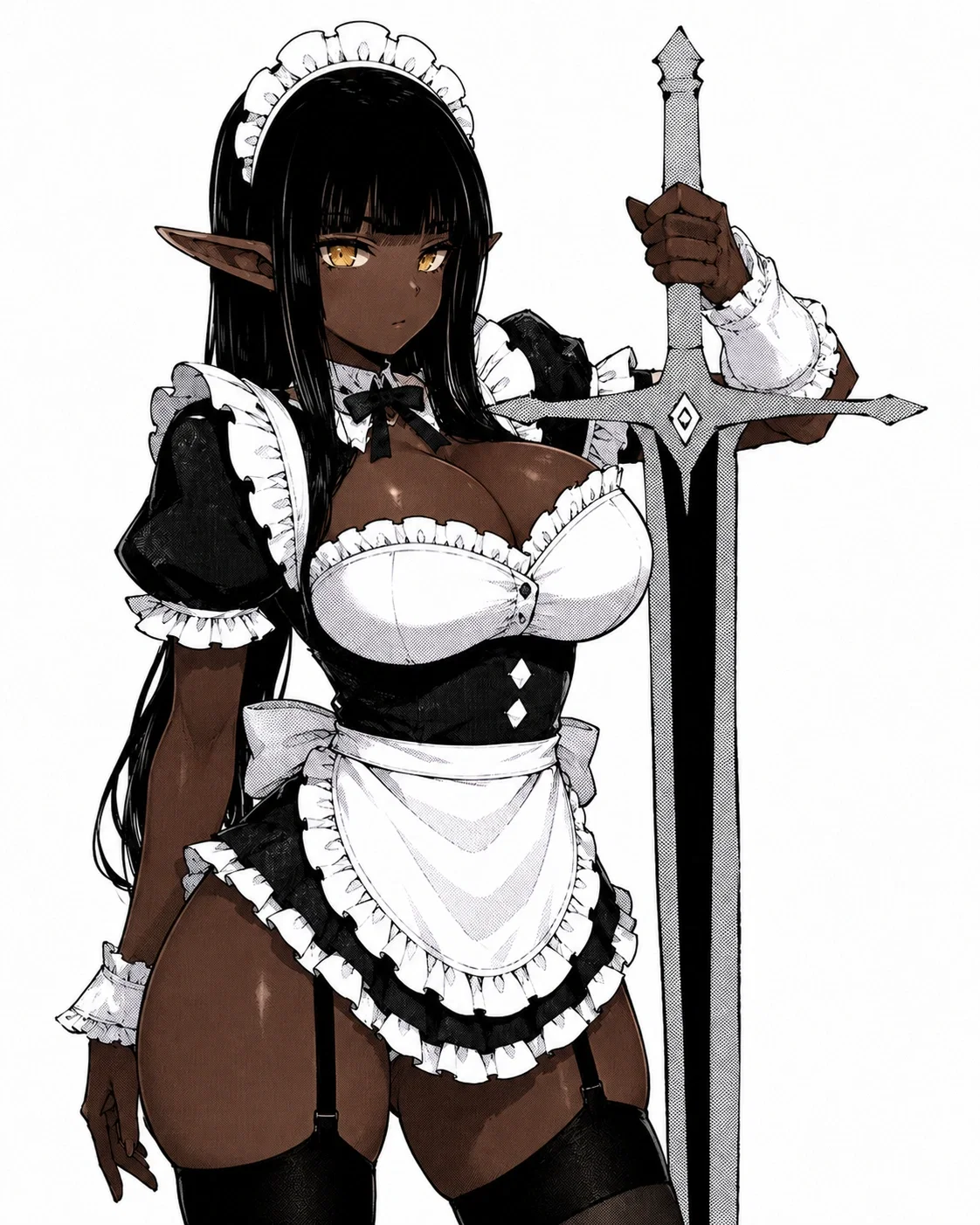 Avatar of Nyxara (Personal Dark elf maid)