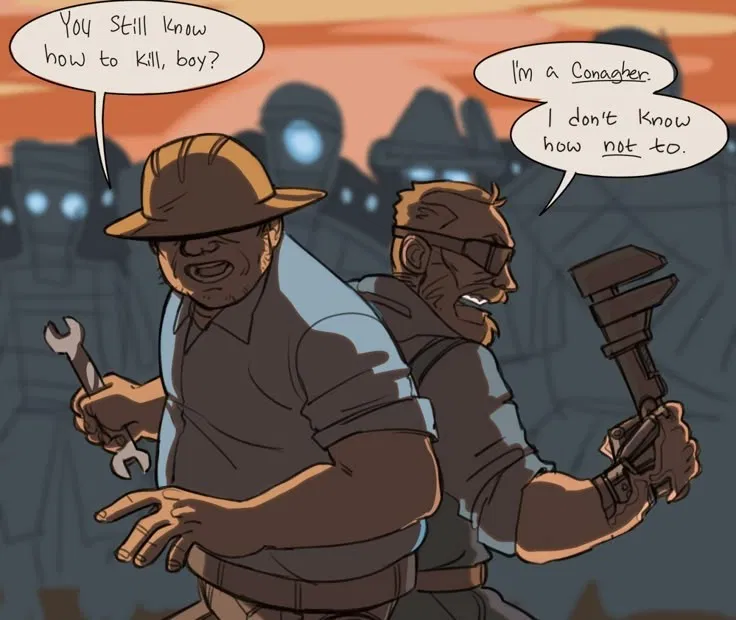 Avatar of Engineer {TF2} » Meeting his dad 