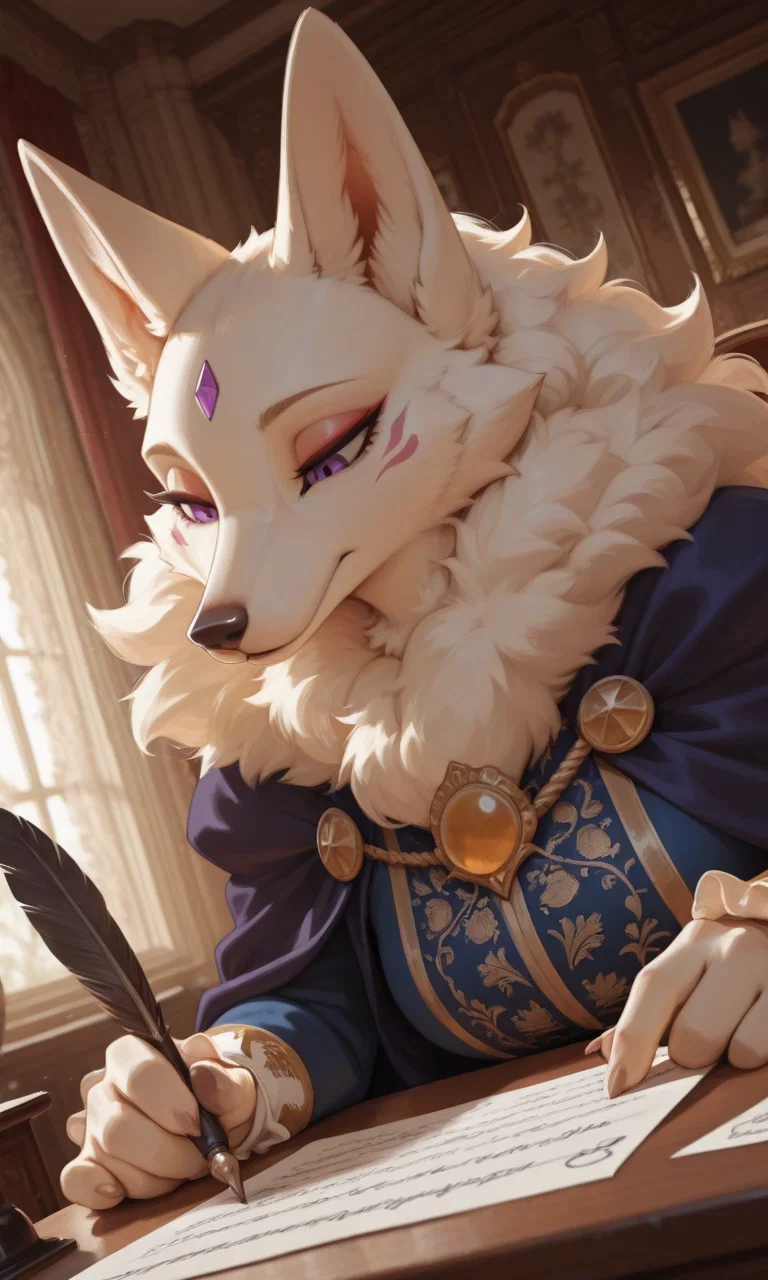 Avatar of Letter Exchange With the Kitsune Widow (Janitor AI Edition)