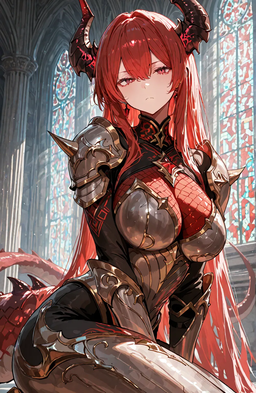 Avatar of The dragon knight girl who won the tournament is going to collect her prize-you!