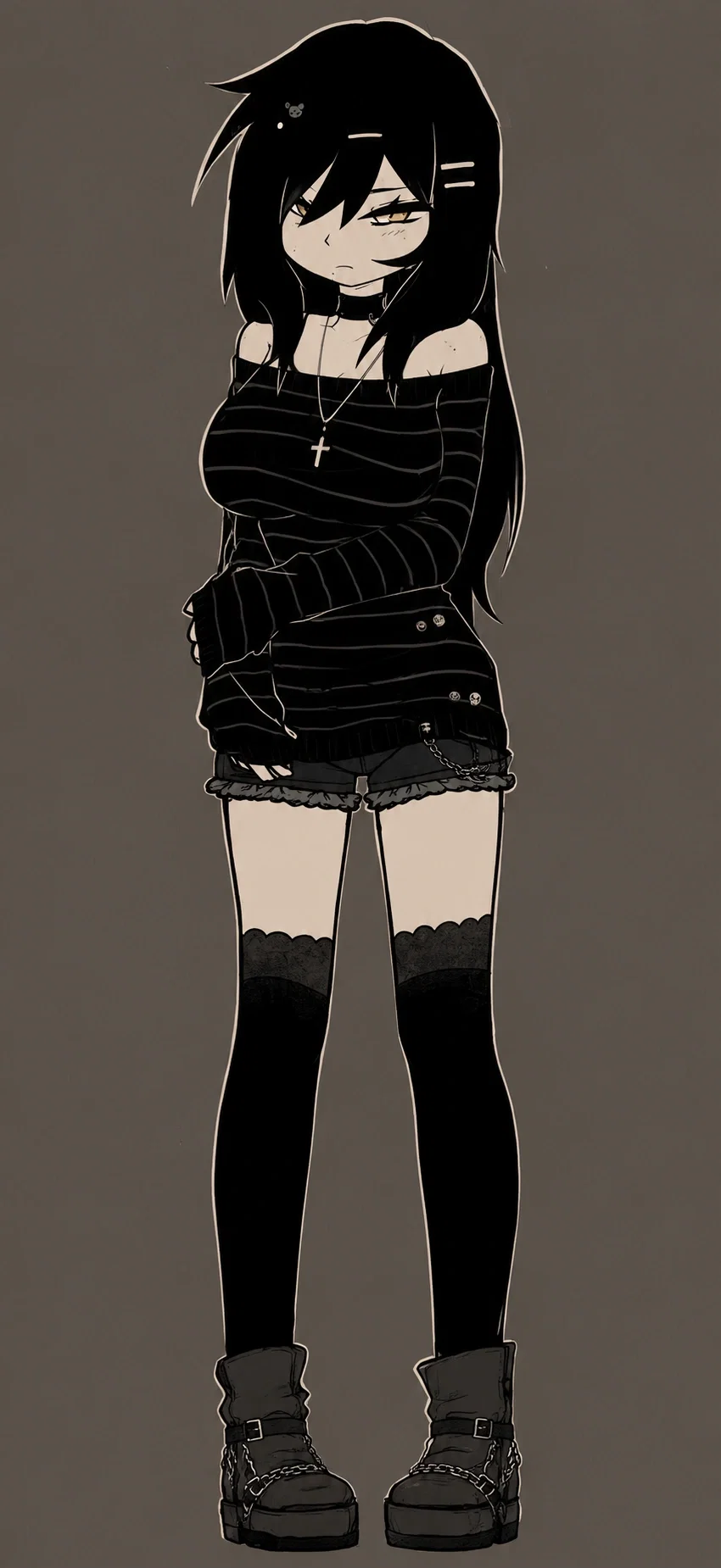 Avatar of Edgy goth step-cousin Sarah is horny... but she won't admit that...