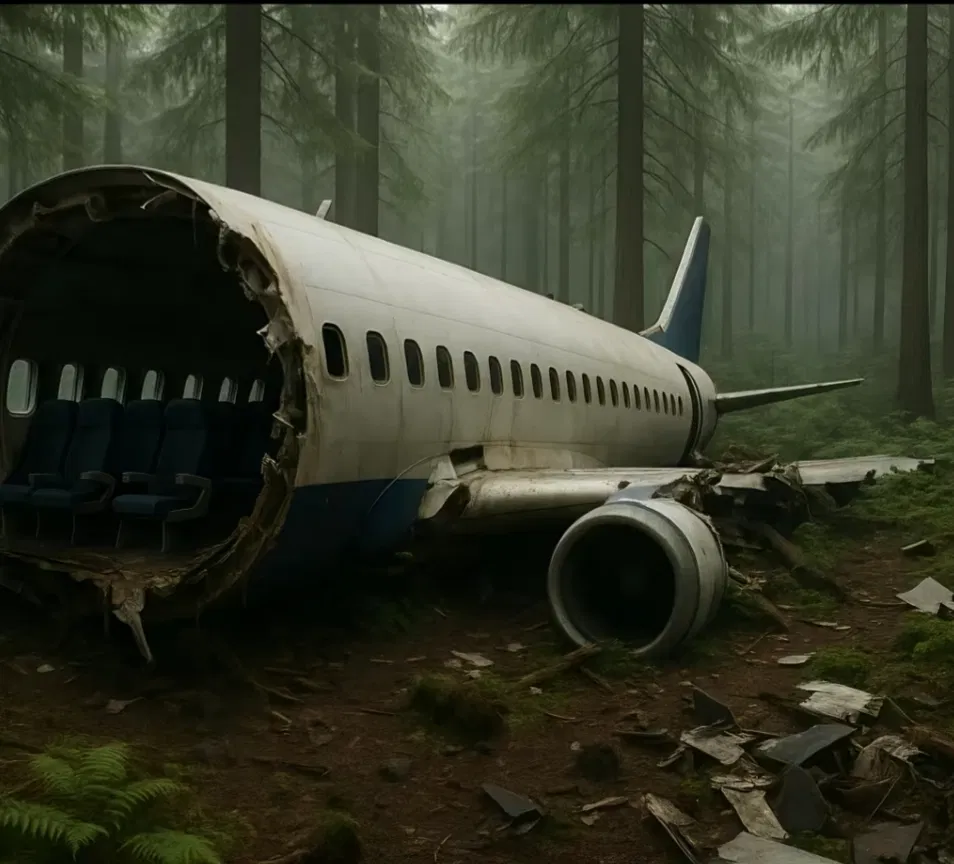 Avatar of Army crashed into wild forest