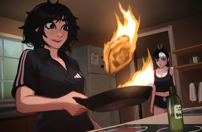 Avatar of NEVER let her cook    //   Yuna & Mika