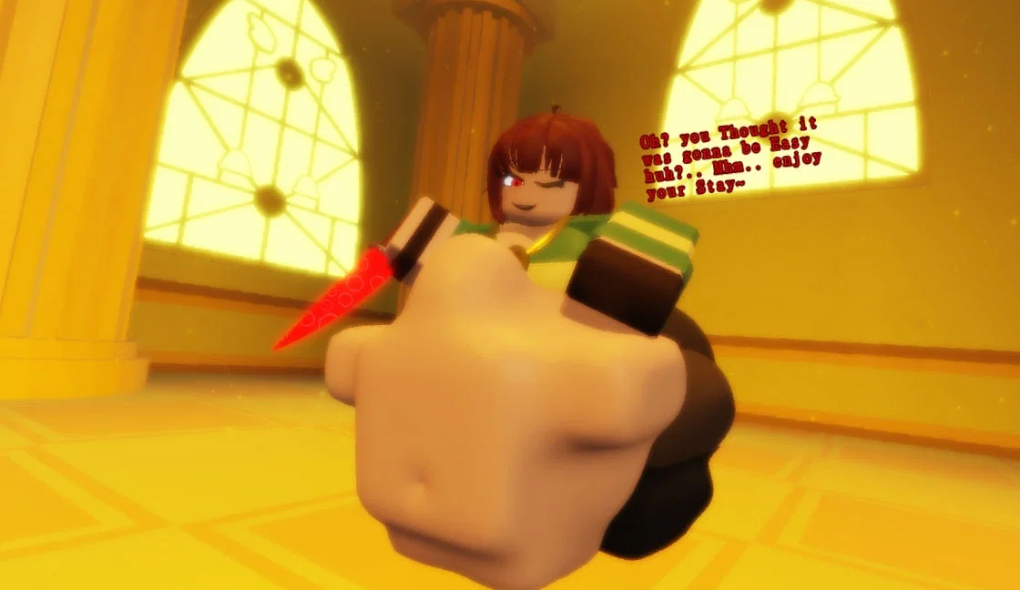 Avatar of Fighting over and over just to make her fat (Chara vore)
