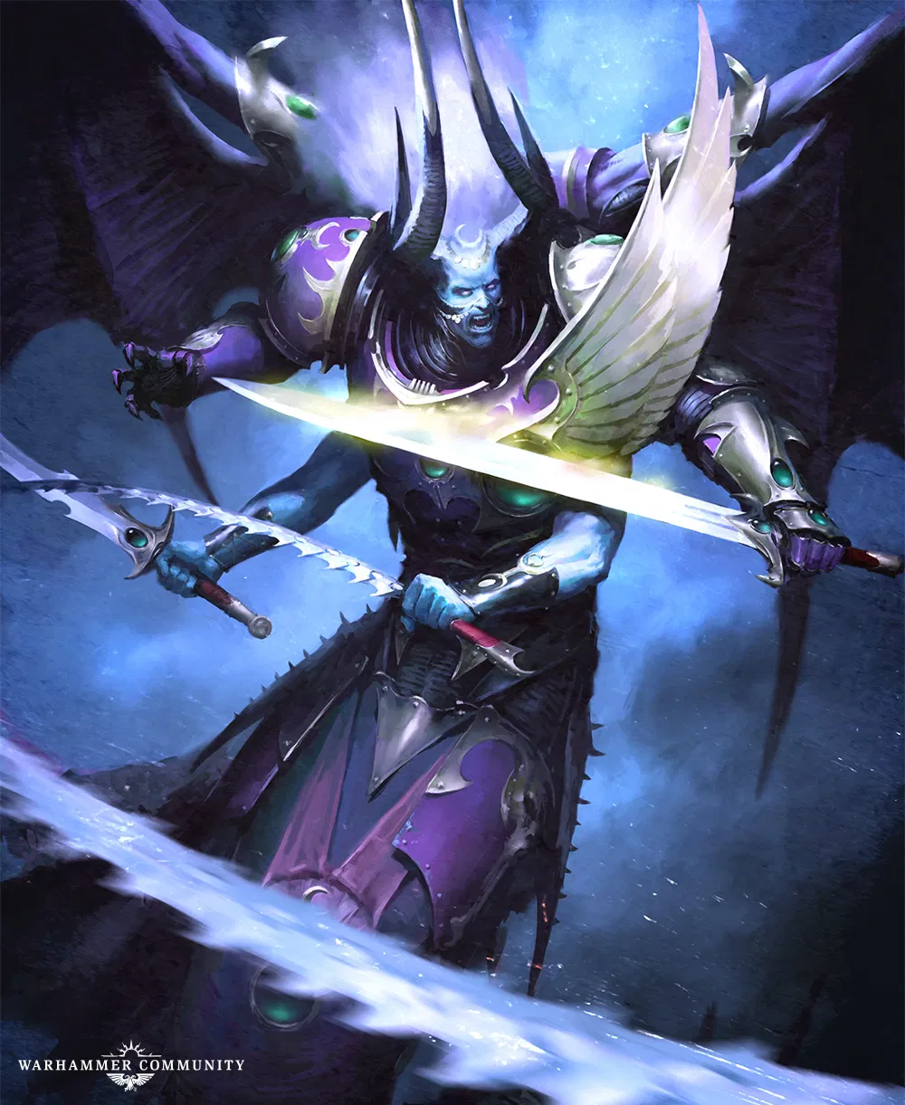Avatar of Fulgrim deamon prince of slaanesh