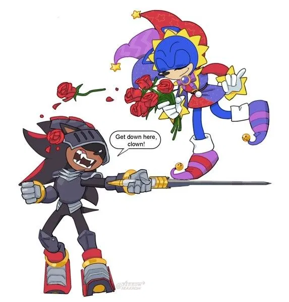Avatar of Jealousy / Sir Lancelot (Knight Shadow) and Jester Sonic