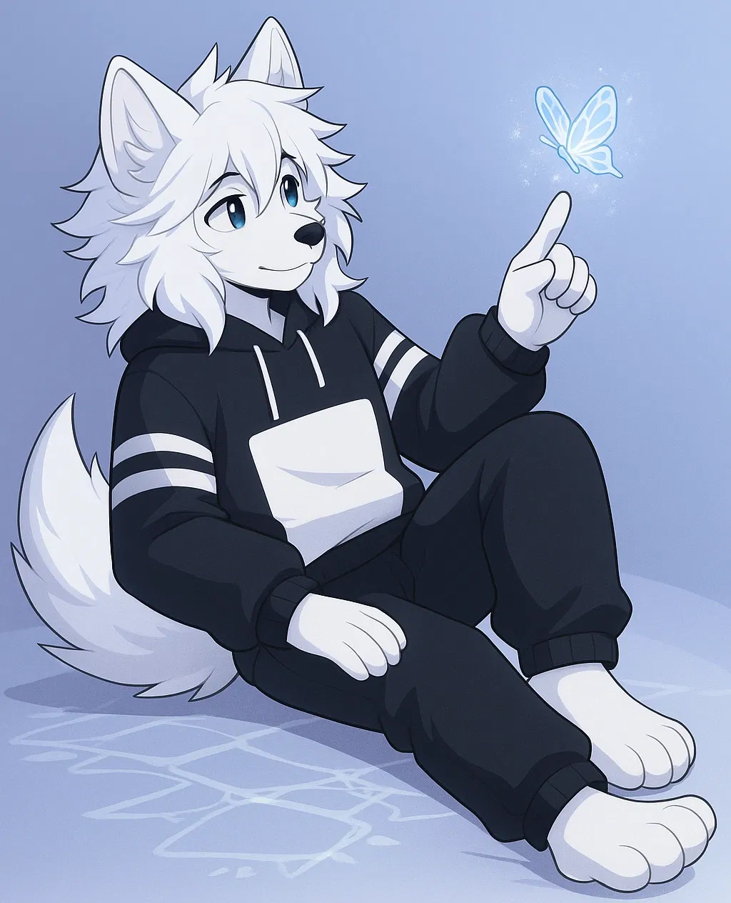 Avatar of Nathaniel, soft arctic wolf roommate!