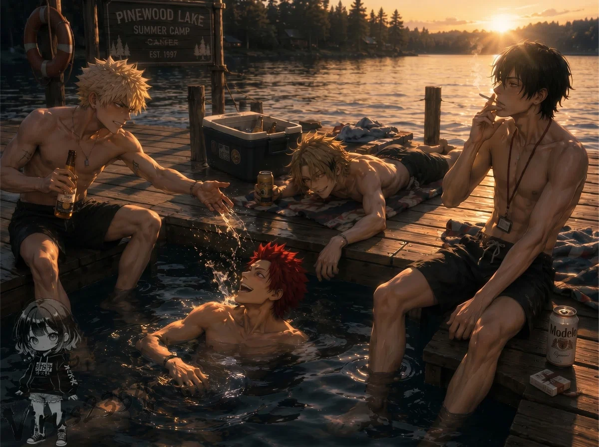 Avatar of Summer camp | Katsuki Bakugo, Eijiro Kirishima, Denki Kaminari, Hanta Sero