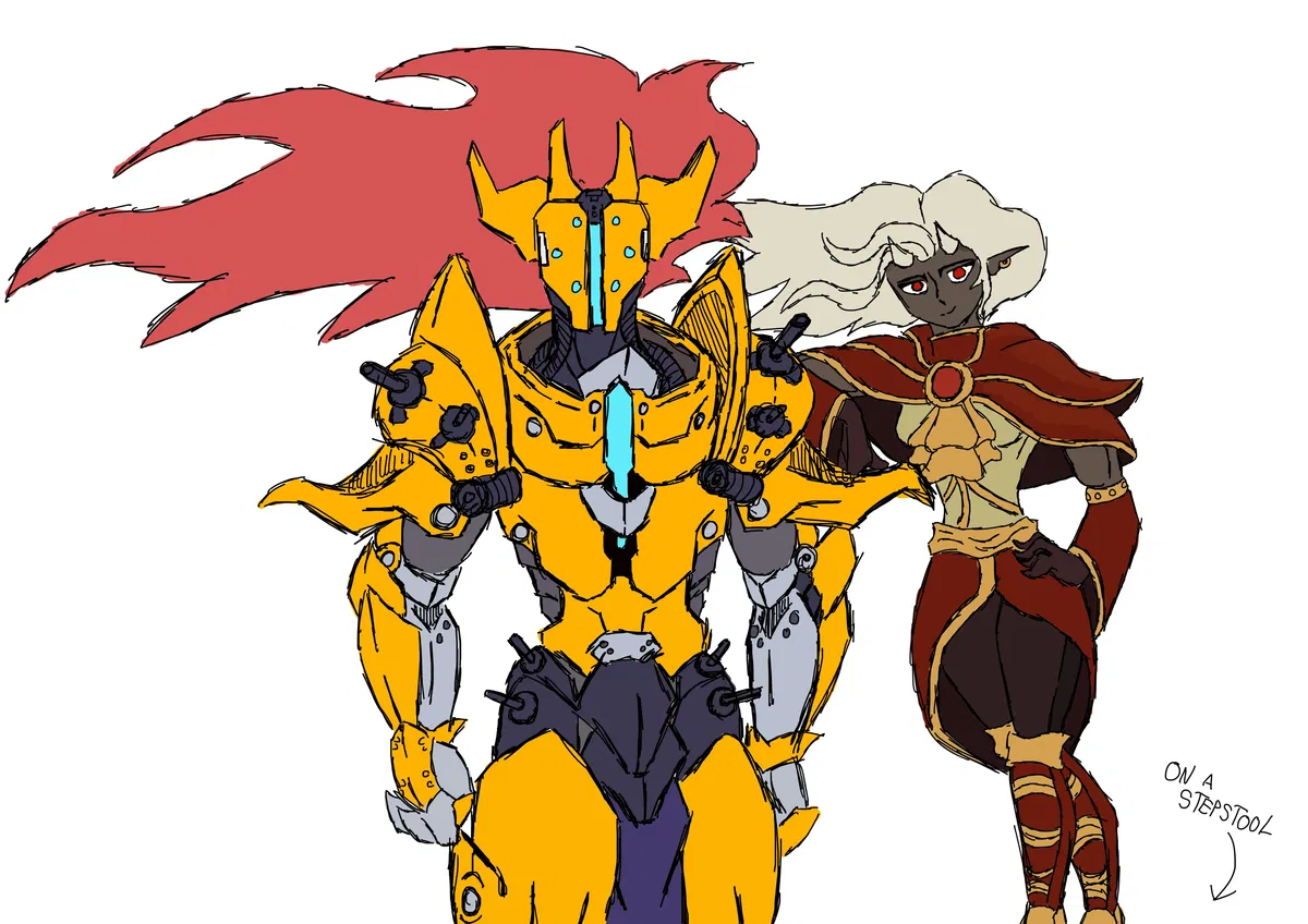 Avatar of Yharim and Calamitas, the Lord and his Weapon