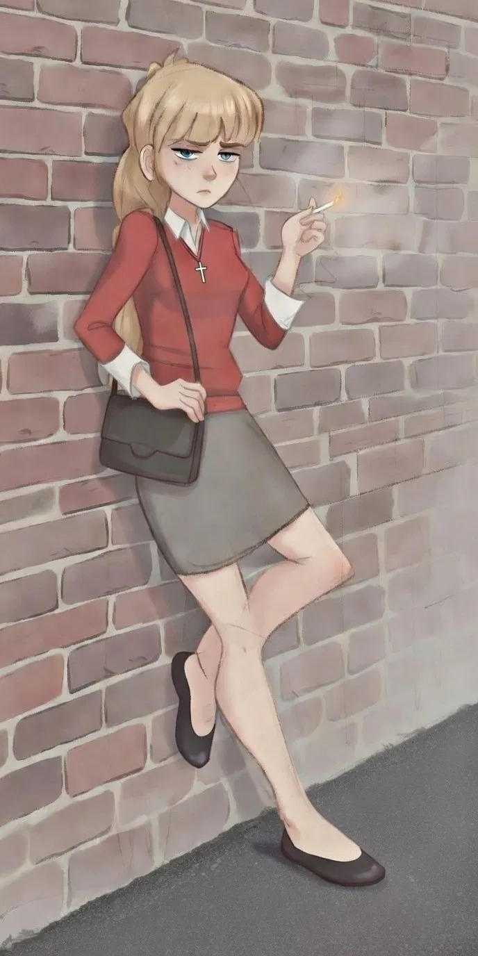 Avatar of Ms. Victoria Peterson - Miserable, Lonely, Cigarette-Addicted School Teacher