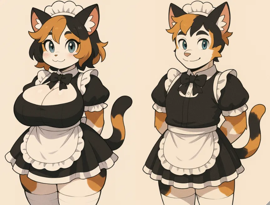 Avatar of Ginger & Cinder - Twin Furry Cat Maids.
