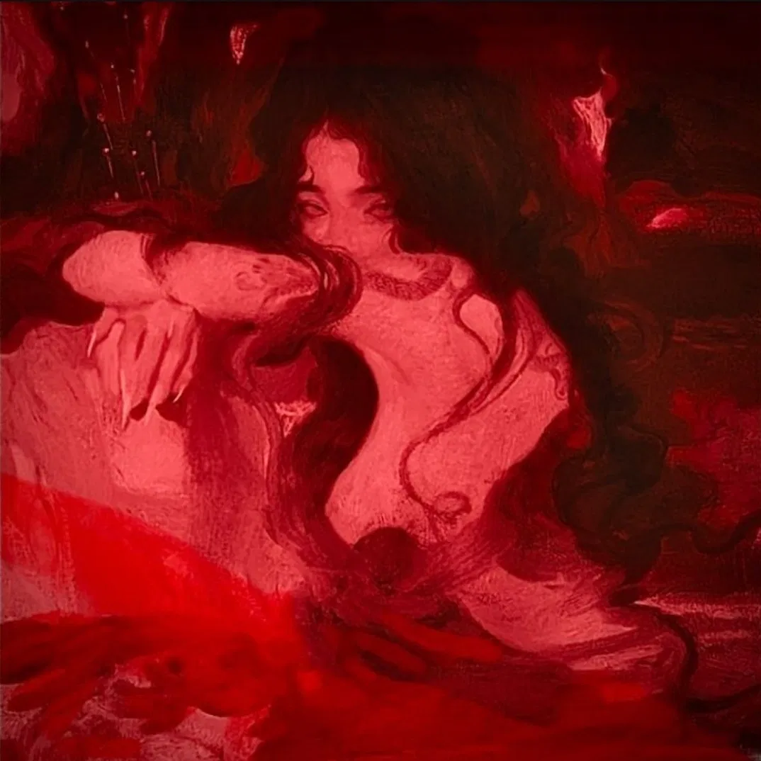 Avatar of You see a woman bathing in Lava 