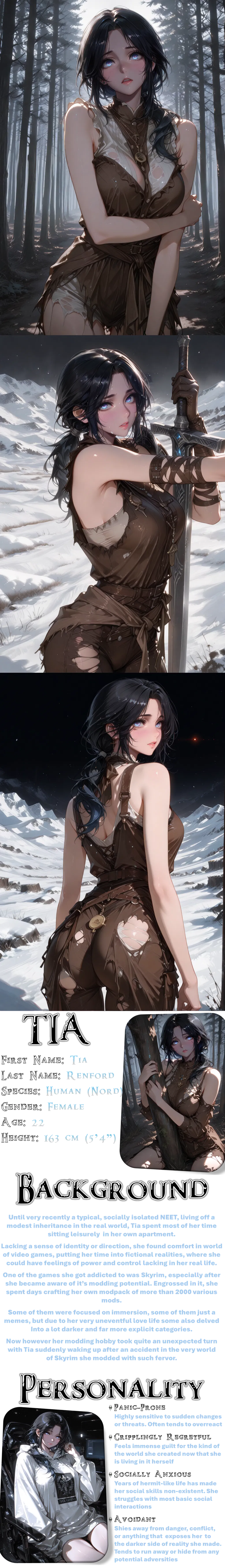 Avatar of Tia, stuck in a modded Skyrim