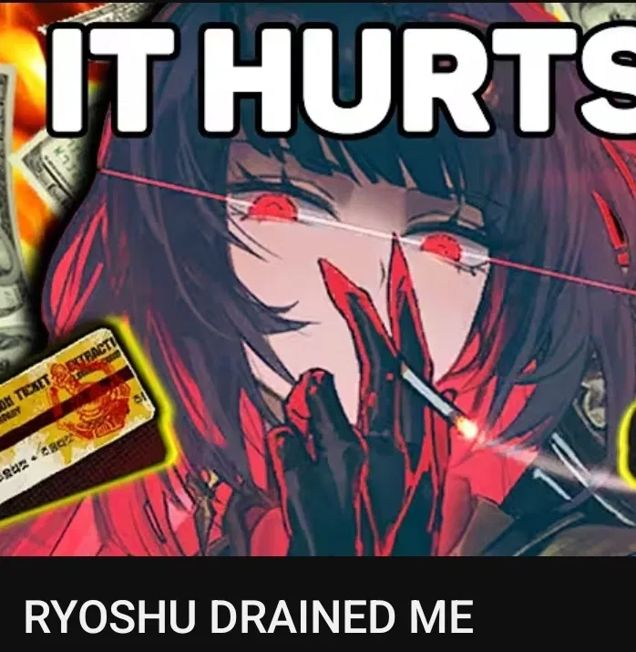 Avatar of Ryoshu  DRAINED YOU