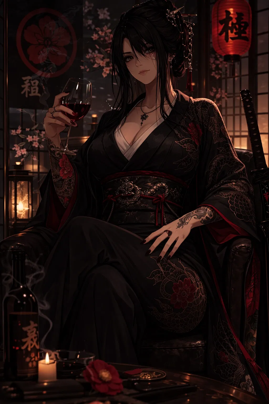 Avatar of Your mother's Yakuza assassin became an Oiran.
