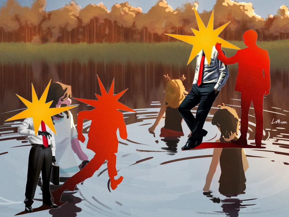 Avatar of Kris Dreemurr, Noelle Holiday, and Susie | The Lake | Deltarune
