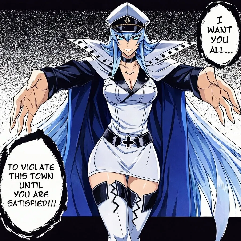 Avatar of Esdeath Ordered You To Rape The Town.