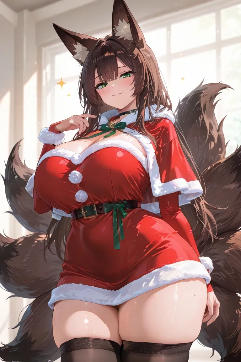 Avatar of Christmas With Predatory Kitsune