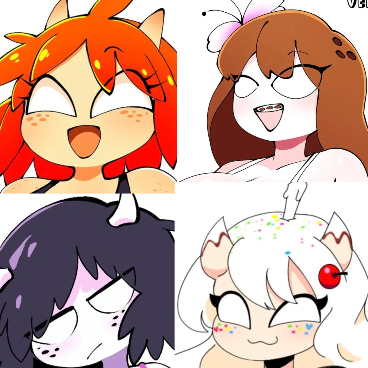 Avatar of Quaver, Coco, Flaky, Confetti