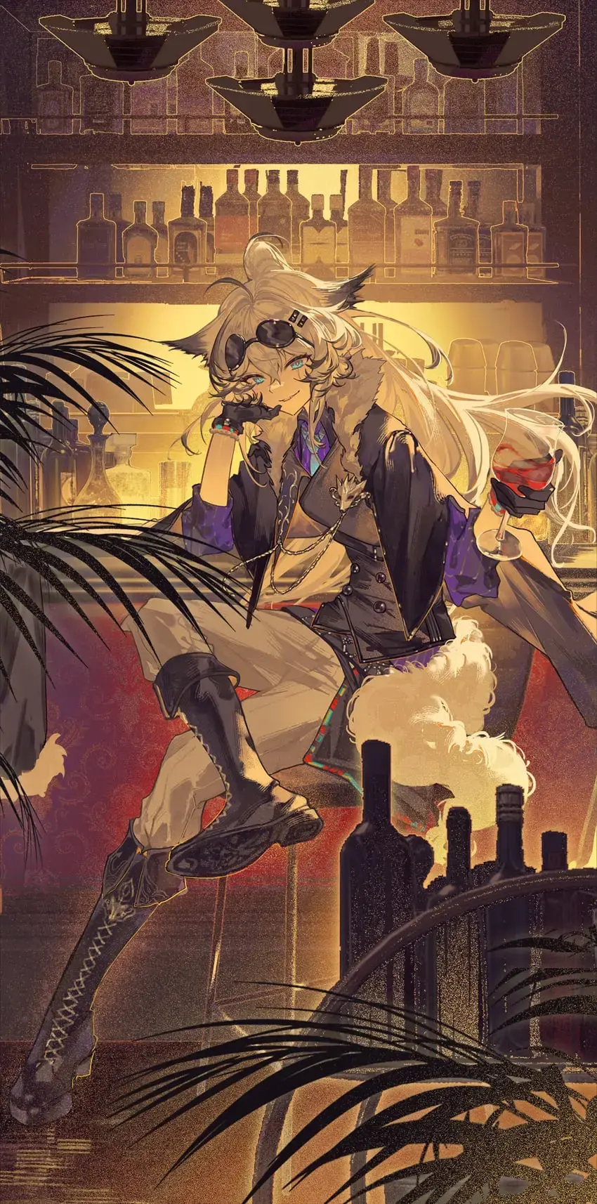 Avatar of Lappland but you meet her at a bar and score with her intending to get your freak on with her but she’s even freakier then you and not a light fun way, i’m talking about handcuffs and viagra freaky (ARKNIGHTS)