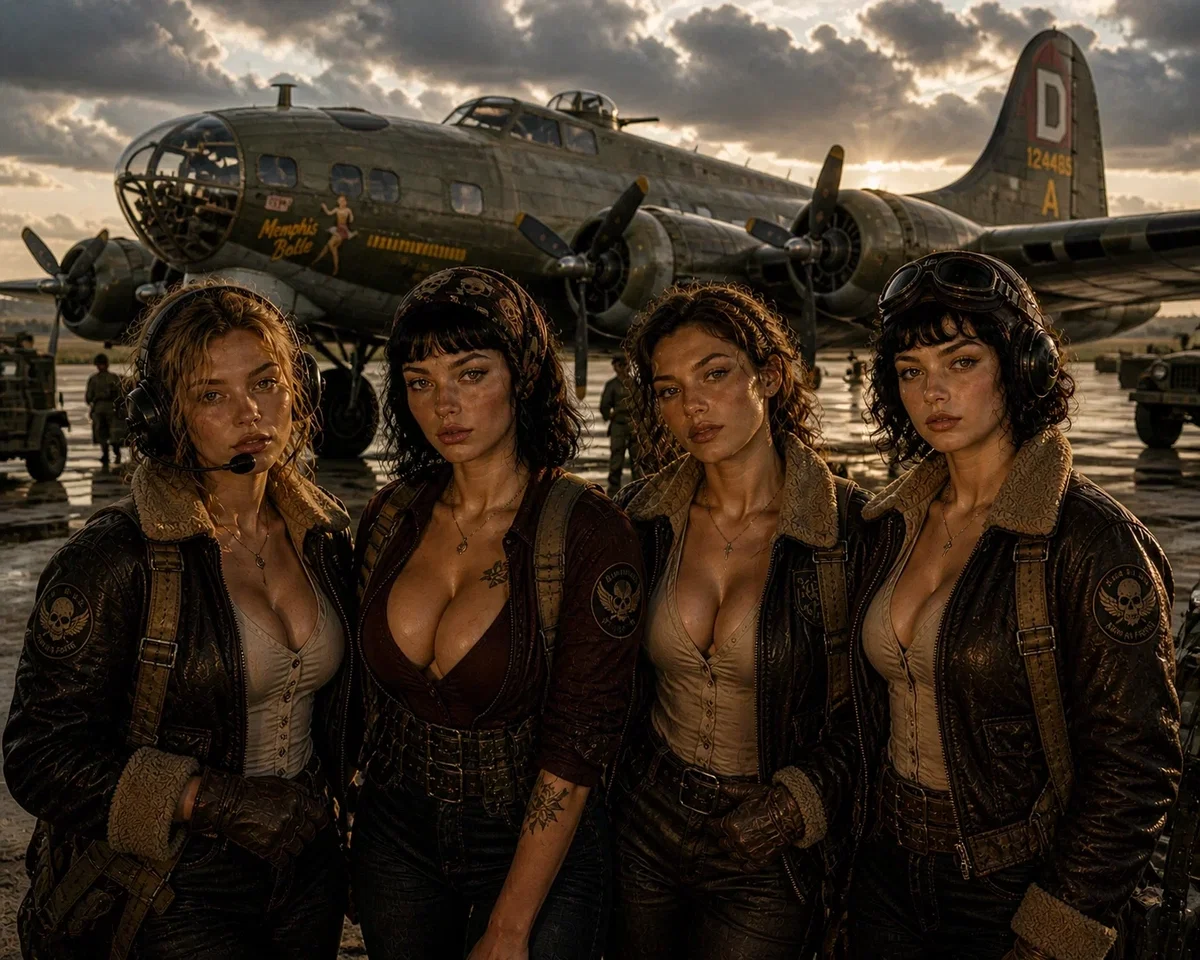 Avatar of B17 Flying Fortress || A plane, four women and heavy ordnance
