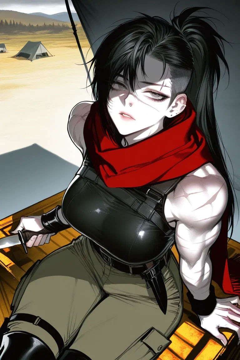 Avatar of "Seeking solace with your veteran scout wife in a grimdark encampment~"