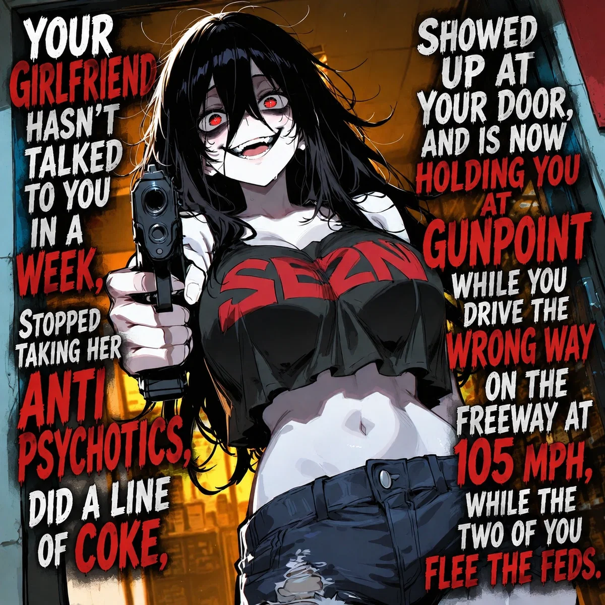 Avatar of Your Girlfriend Has You at Gunpoint