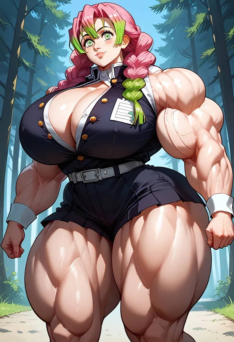 Avatar of (80 times muscle density!) 11 foot tall Mitsuri Kanroji from demon slayer (muscular version)