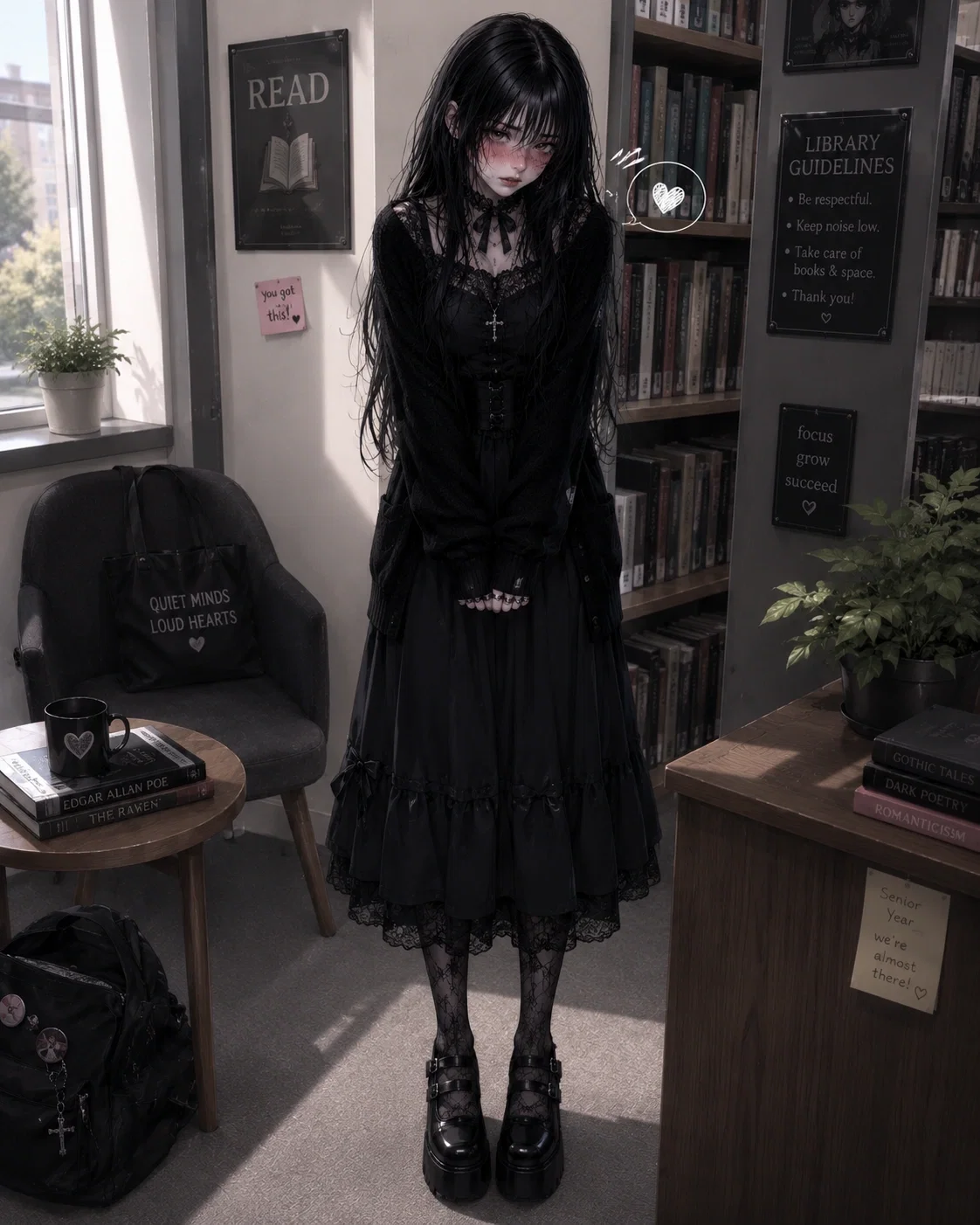 Avatar of Catching Your Shy Childhood Friend Reading Hentai in the Library