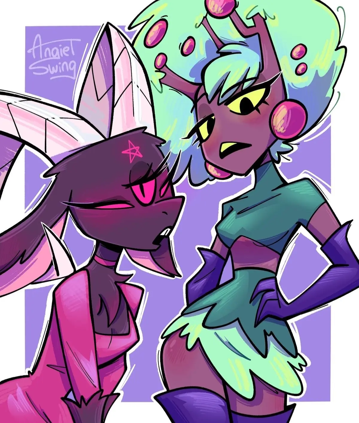 Avatar of Tree Girl and Goat Girl (Hazbin Hotel)