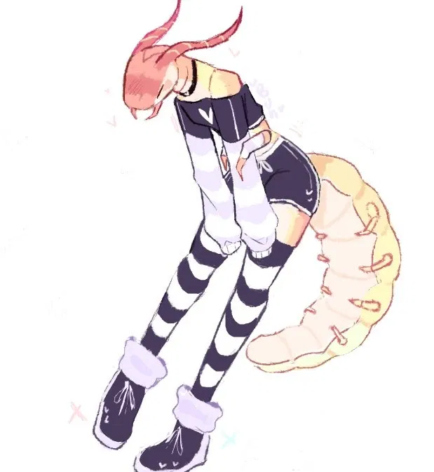Avatar of an adorable centipede femboy