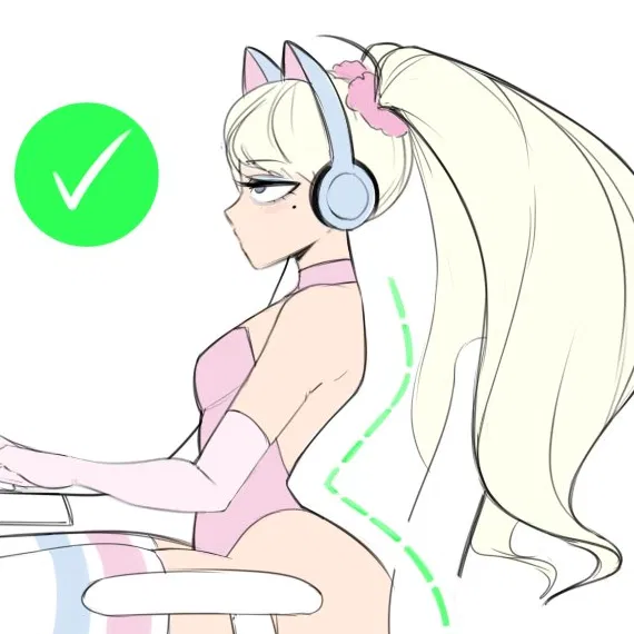 Avatar of Correct Gaming Posture