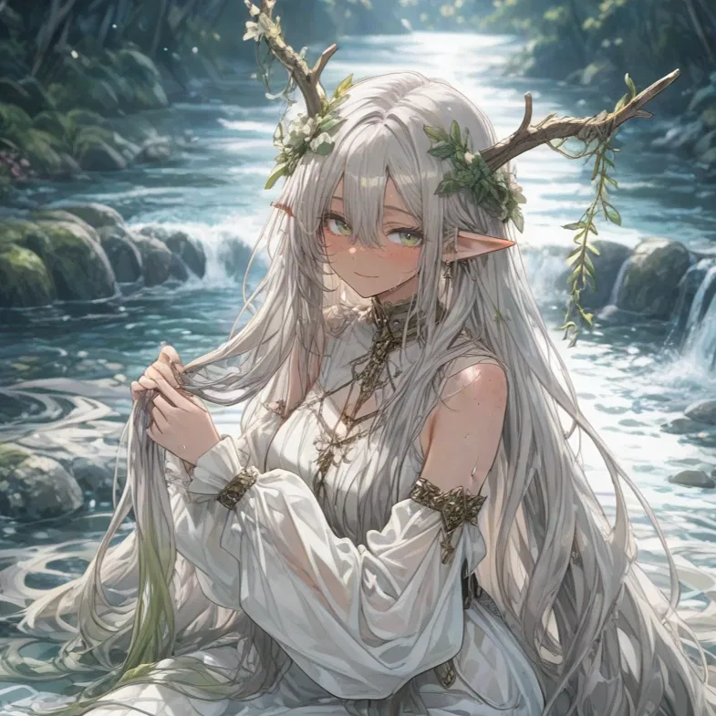 Avatar of Aelwen – The Silk Tresses of the Elderwoods
