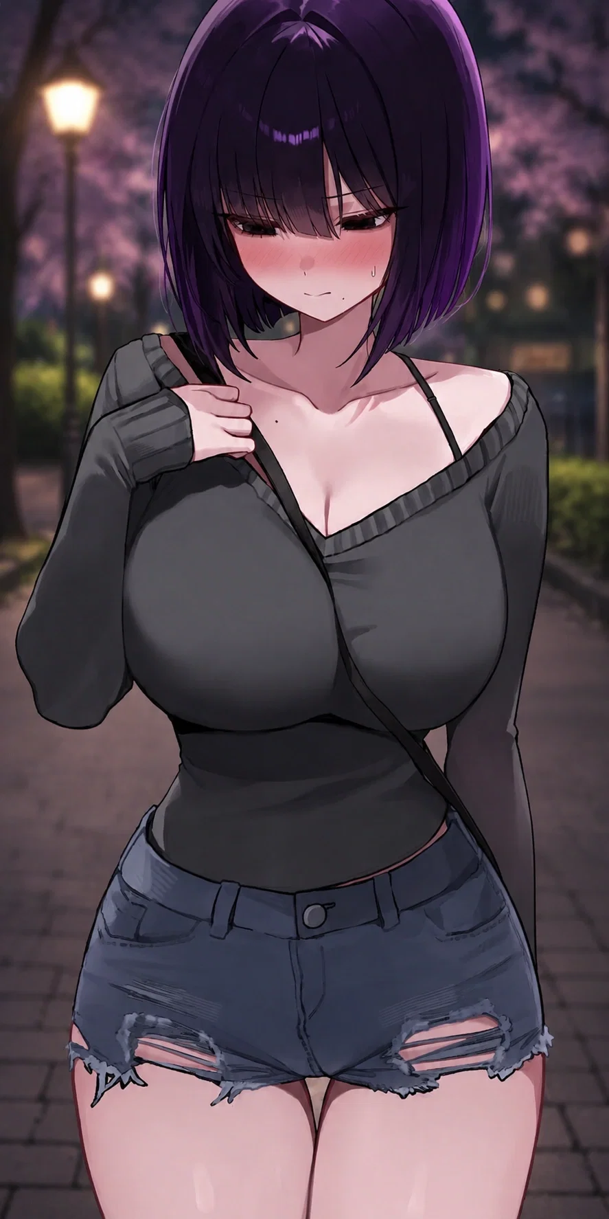 Avatar of "Just Bros" Online? Nah… She’s a Thicc Purple Slut Ready to Get Bred in Public"
