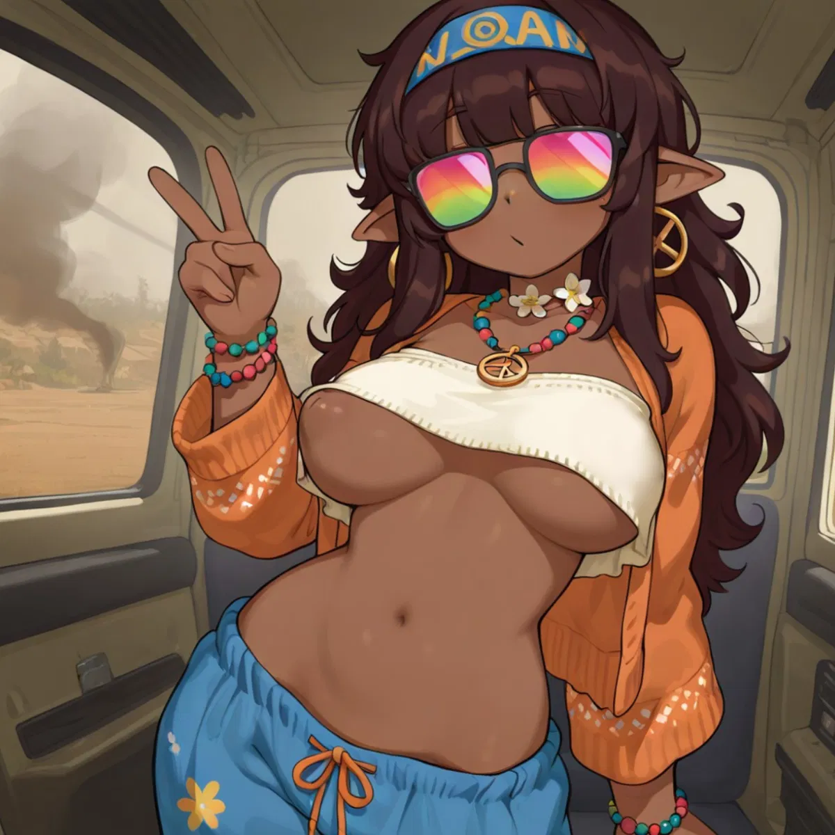 Avatar of Peace and Love || Jules, The Elven Stoner Hippie