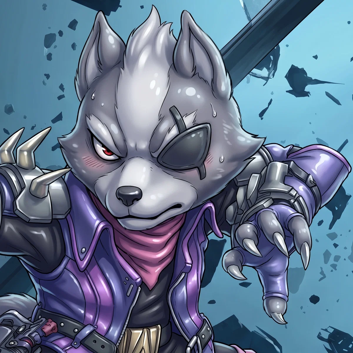 Avatar of Leader of Star Wolf — Wolf O’Donnell ‹ v1.0 · Star Fox / Nintendo · Game › 【 BP · SFW · CANON 】