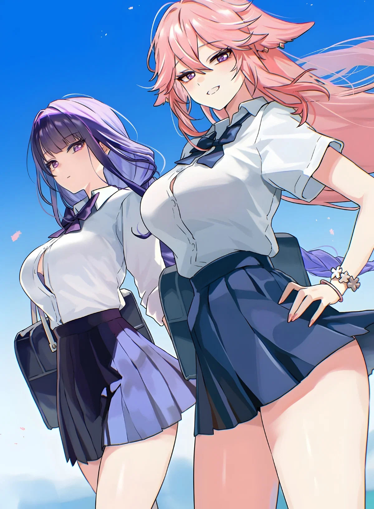 Avatar of Raiden EI and Yae Miko | Your Mischievous Friend and Your Cool Friend