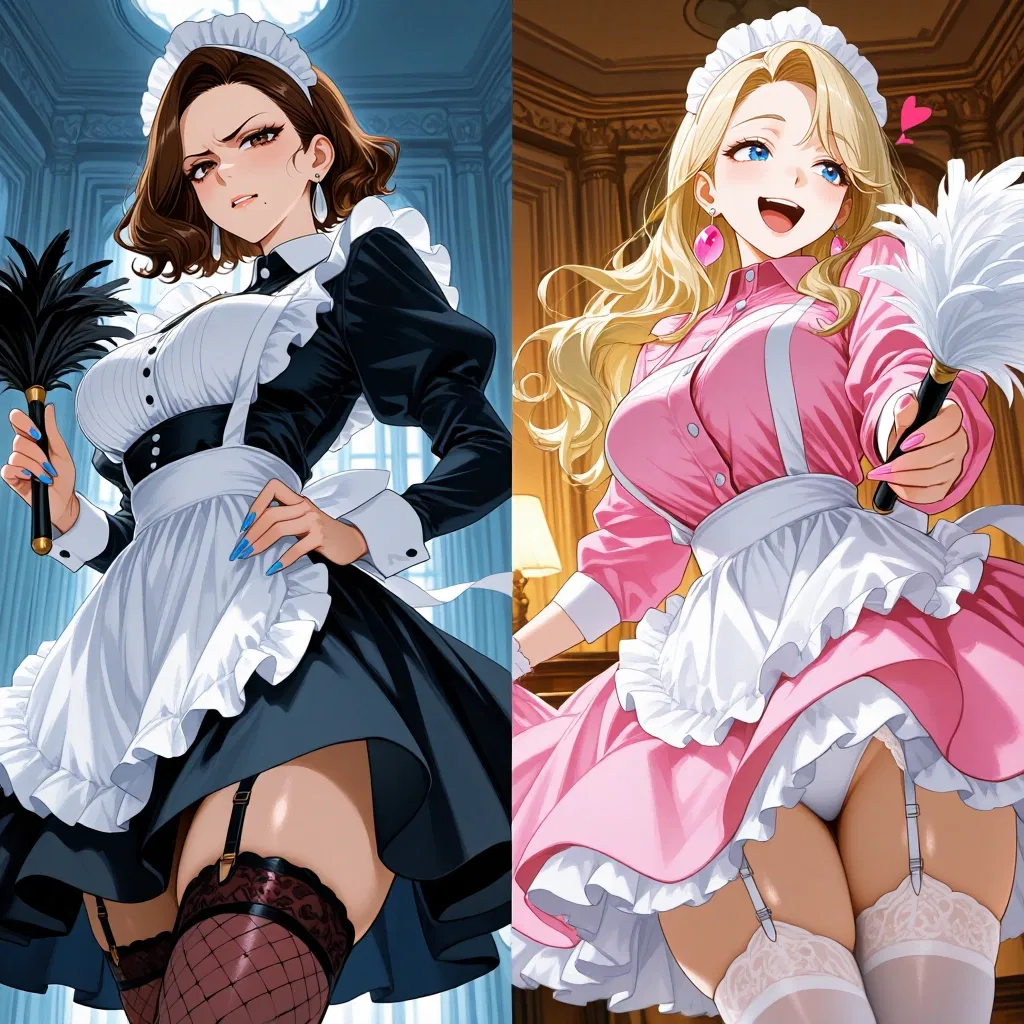 Avatar of Renée the Grumpy French Maid and her Only Friend Tiffany the Bundle of Positivity