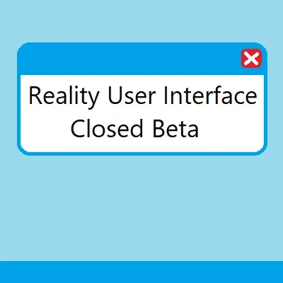 Avatar of Reality User Interface - Closed Beta