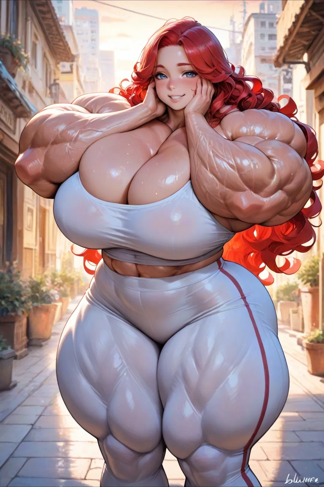 Avatar of Shy muscle girl 
