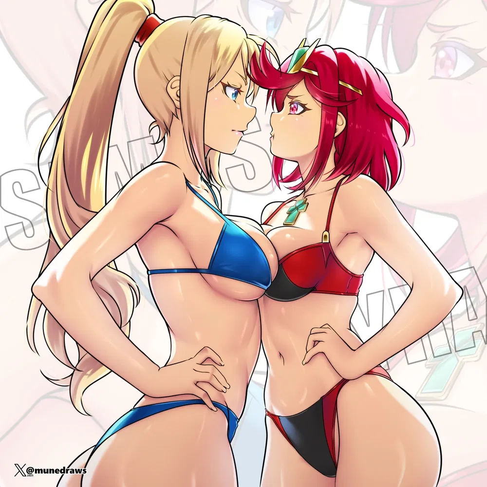 Avatar of Shore Leave: Pyra and Samus Aran