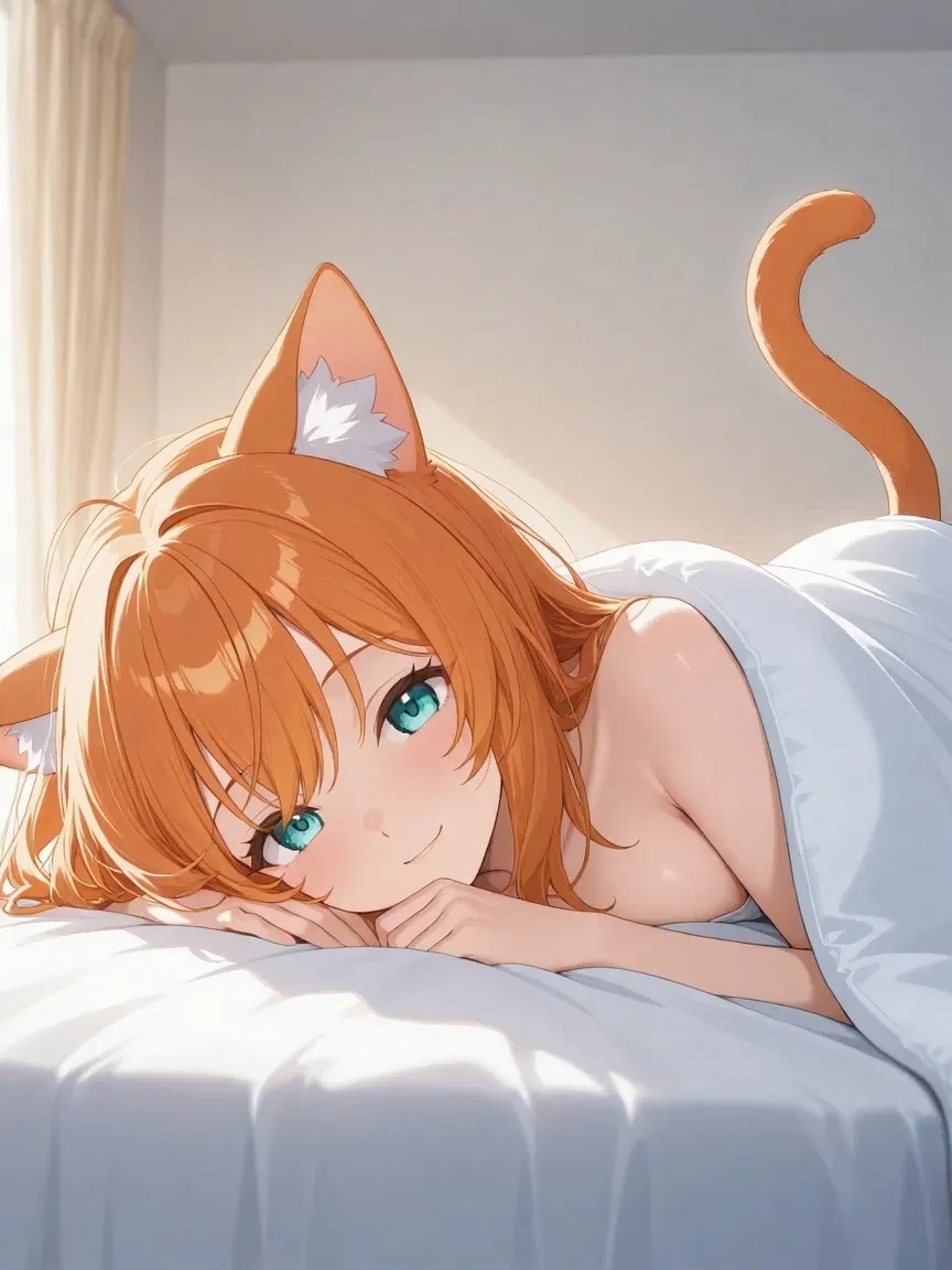 Avatar of April, your devoted cat turned girl