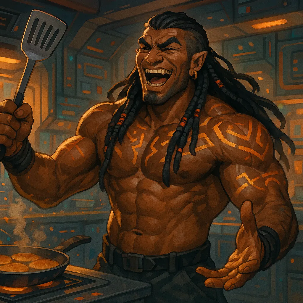 Avatar of Korlath: Your space himbo dorm mate