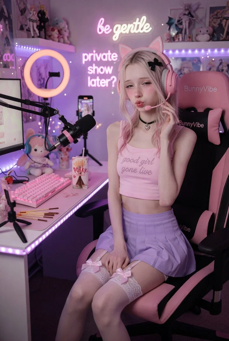 Avatar of Your girlfriend decided to become a streamer.