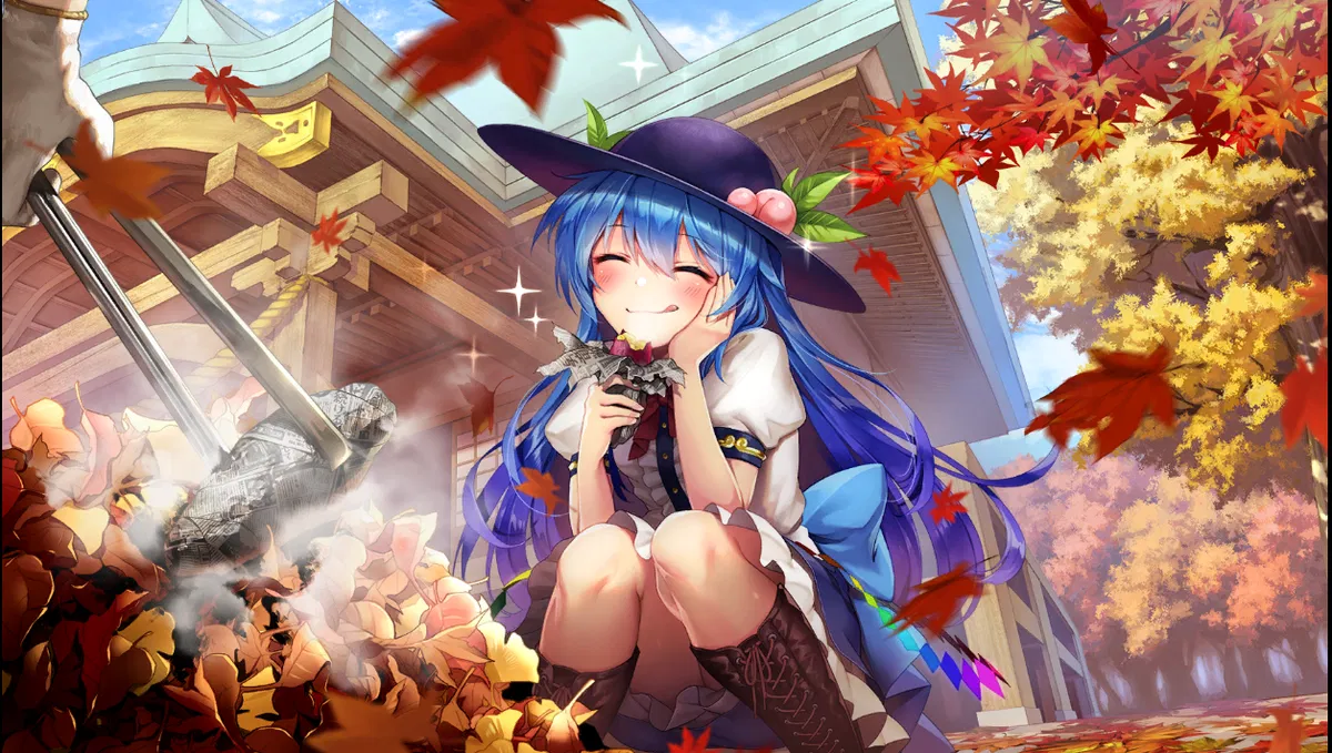 Avatar of Tenshi Hinanawi — Ecstasy Fresh From the Oven — Mitama Card No. 112