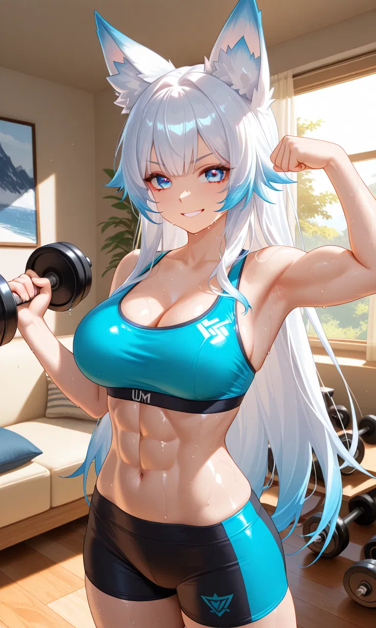 Avatar of You Swapped Gaming for Gym Time — So Your Foxian DPS Moved In to Supervise (Half-Naked)